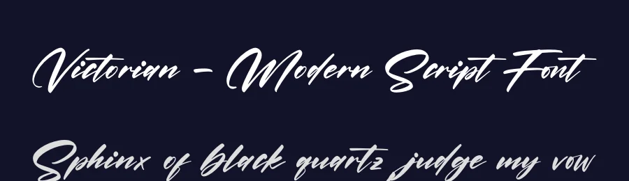 Victorian – Modern Script Font by letternity — Script Handwritten Font — thumbnail 2