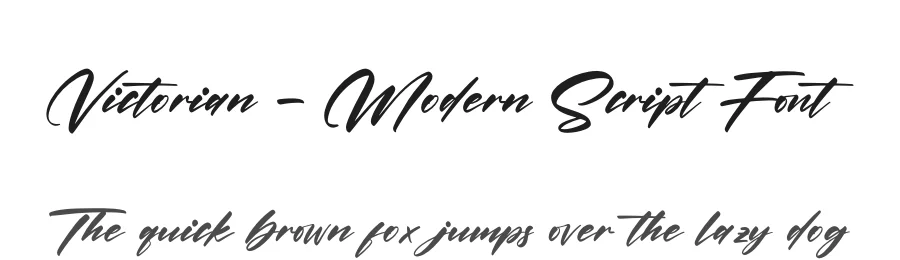 Victorian – Modern Script Font by letternity — Script Handwritten Font