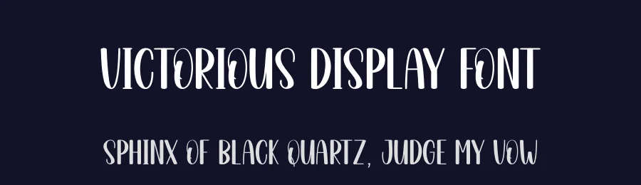 Victorious Display Font by andikastudio — Display Font — thumbnail 2