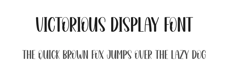 Victorious Display Font by andikastudio — Display Font