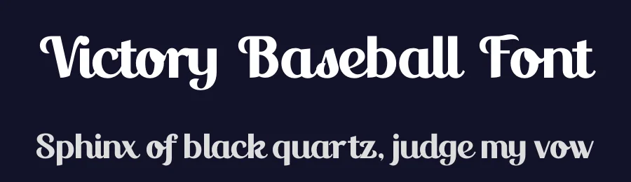 Victory Baseball Font by timelesstype.co — Display Font — thumbnail 2