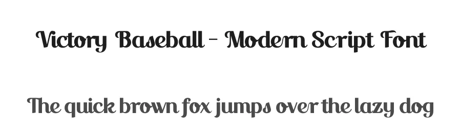 Victory Baseball – Modern Script Font by timelesstype.co — Display Font