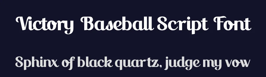 Victory Baseball Script Font by timelesstype.co — Script Handwritten Font — thumbnail 2