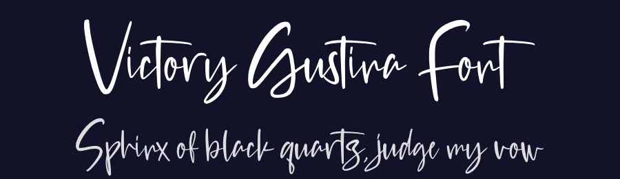 Victory Gustina Font by perspectype — Script Handwritten Font — thumbnail 2