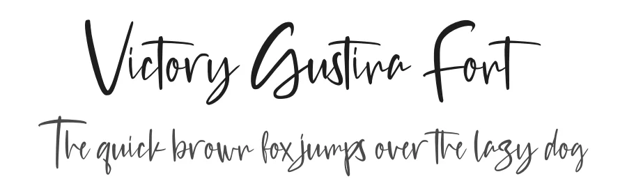 Victory Gustina Font by perspectype — Script Handwritten Font