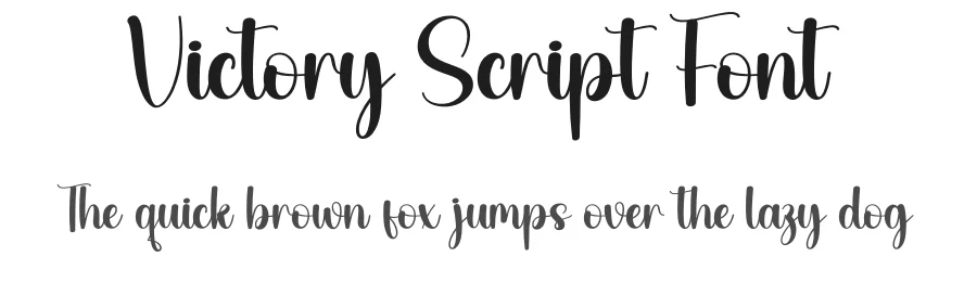 Victory Script Font by andikastudio — Script Handwritten Font