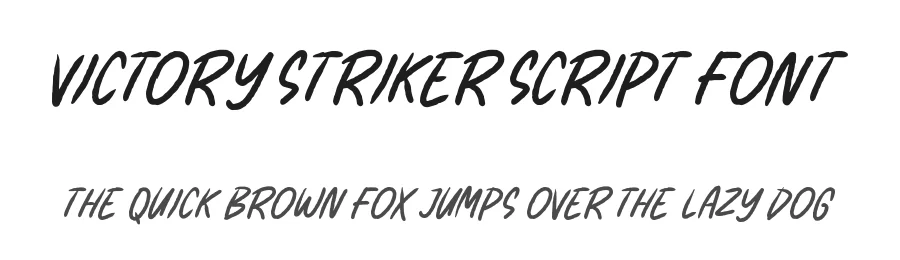 Victory Striker Script Font by ahweproject — Script Handwritten Font