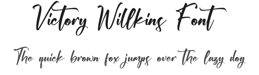 Victory Willkins Font by glorytype — Script Handwritten Font