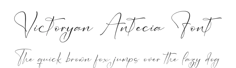 Victoryan Antecia Font by letterfabric — Script Handwritten Font