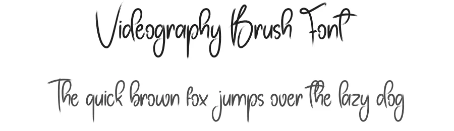 Videography Brush Font by andikastudio — Script Handwritten Font