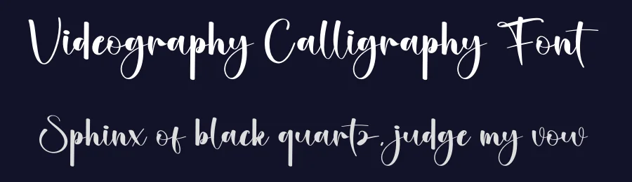 Videography Calligraphy Font by creativeletter — Script Handwritten Font — thumbnail 2