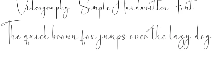 Videography – Simple Handwritten Font by creativeletter — Script Handwritten Font