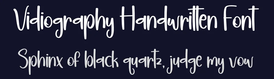 Vidiography Handwritten Font by creativeletter — Script Handwritten Font — thumbnail 2