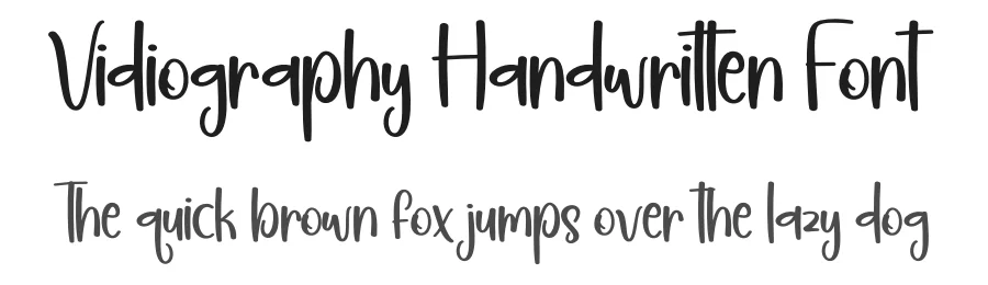 Vidiography Handwritten Font by creativeletter — Script Handwritten Font
