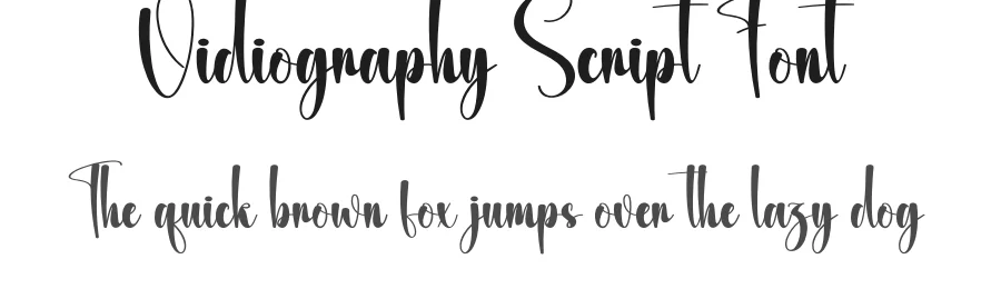 Vidiography Script Font by creativeletter — Script Handwritten Font