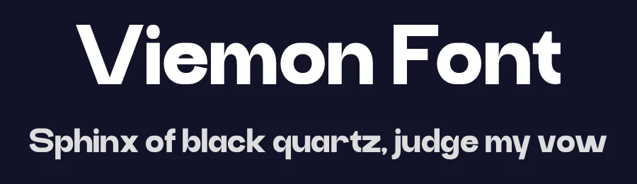 Viemon Font by MaikoHatta — Sans Serif Font — thumbnail 2