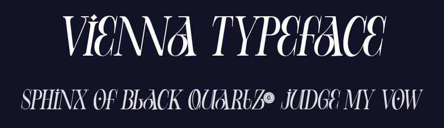 Vienna Typeface by Fortunes Co — Serif Font — thumbnail 2