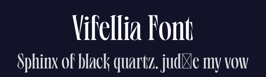 Vifellia Font by Bagerich Type Foundry — Serif Font — thumbnail 2