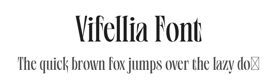 Vifellia Font by Bagerich Type Foundry — Serif Font