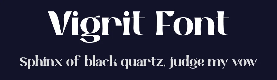 Vigrit Font by roomspace.cl — Serif Font — thumbnail 2