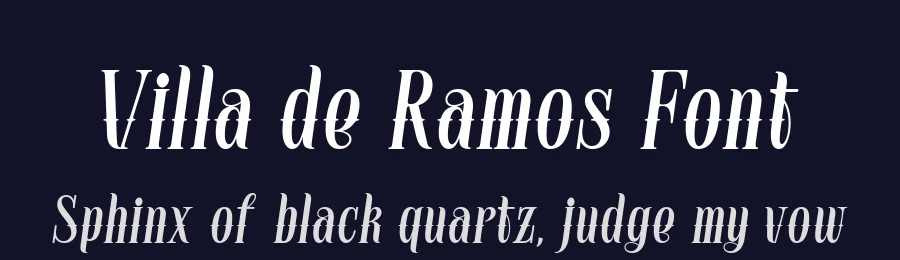 Villa de Ramos Font by alit design — Display Font — thumbnail 2