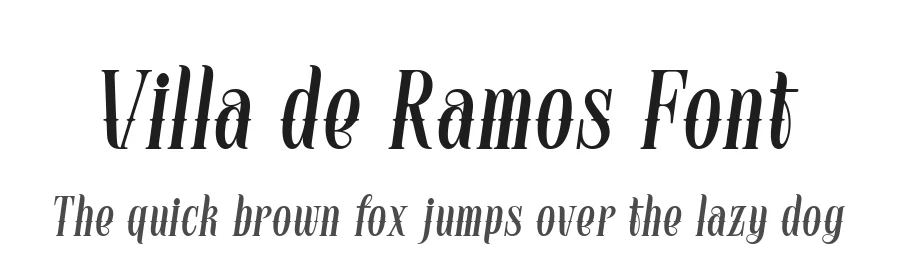 Villa de Ramos Font by alit design — Display Font