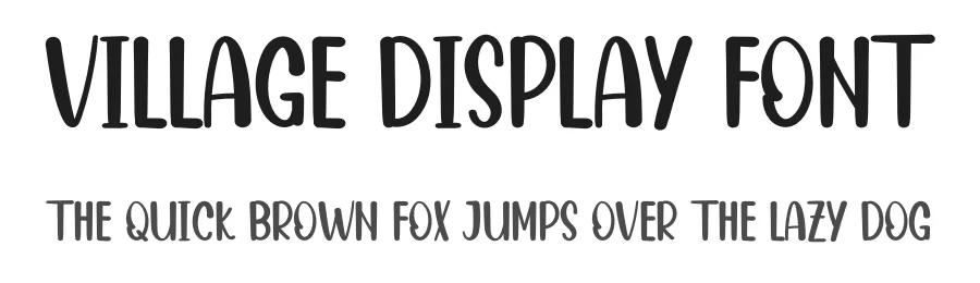 Village Display Font by inermediaSTUDIO — Display Font