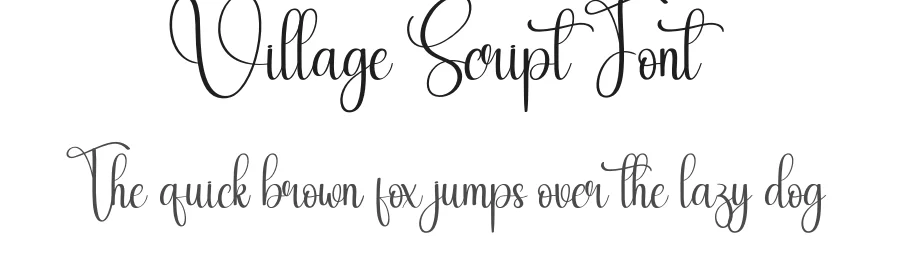Village Script Font by andikastudio — Script Handwritten Font