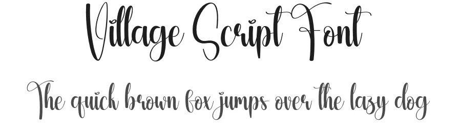 Village Script Font by andikastudio — Script Handwritten Font