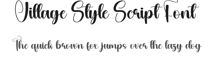 Village Style Script Font by andikastudio — Script Handwritten Font