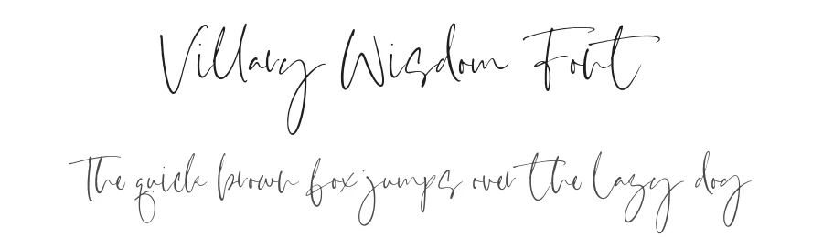 Villary Wisdom Font by Timur type — Script Handwritten Font