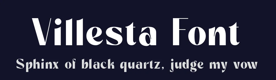 Villesta Font by Zafiratype — Display Font — thumbnail 2