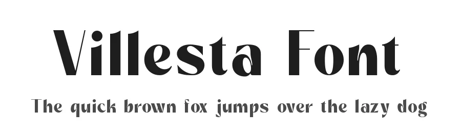 Villesta Font by Zafiratype — Display Font