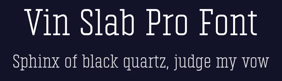 Vin Slab Pro Font by Mint Type — Slab Serif Font — thumbnail 2