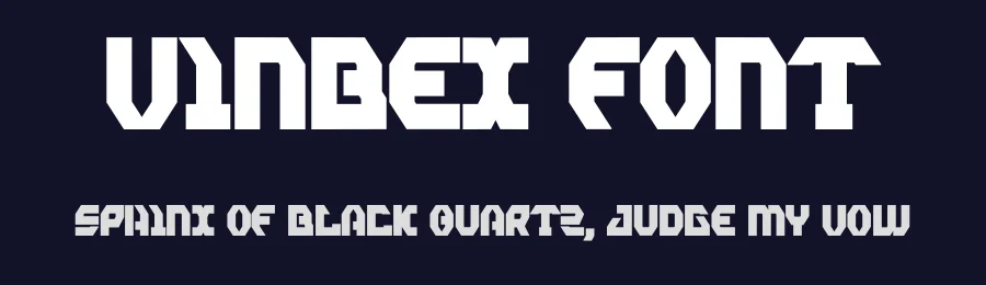 Vinbex Font by Dhabee — Display Font — thumbnail 2