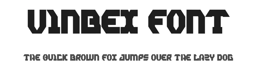 Vinbex Font by Dhabee — Display Font
