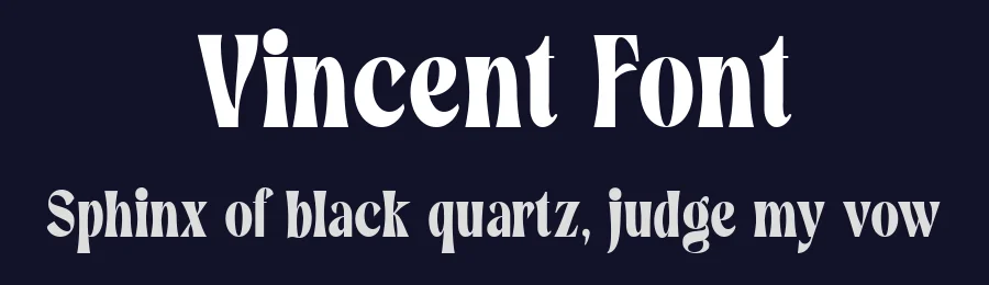 Vincent Font by Dantype — Display Font — thumbnail 2