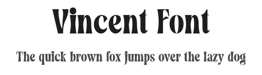 Vincent Font by Dantype — Display Font