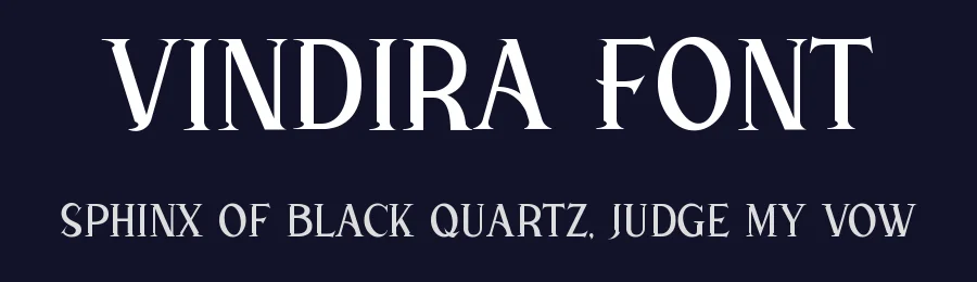 Vindira Font by Ronin Design — Display Font — thumbnail 2