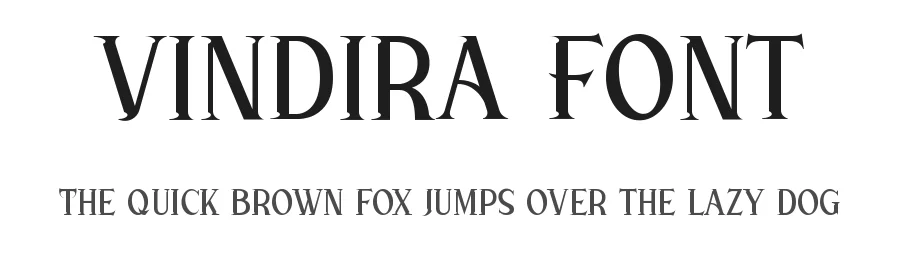 Vindira Font by Ronin Design — Display Font