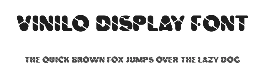 Vinilo Display Font by serifchocolate — Display Font