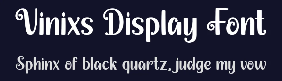 Vinixs Display Font by Dantype — Decorative Font — thumbnail 2