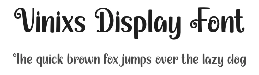 Vinixs Display Font by Dantype — Decorative Font
