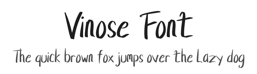 Vinose Font by khalwastudio — Script Handwritten Font