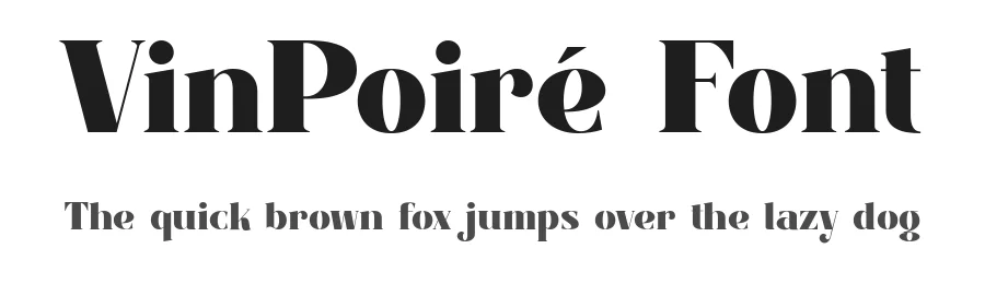 VinPoiré Font by ClevUs — Serif Font