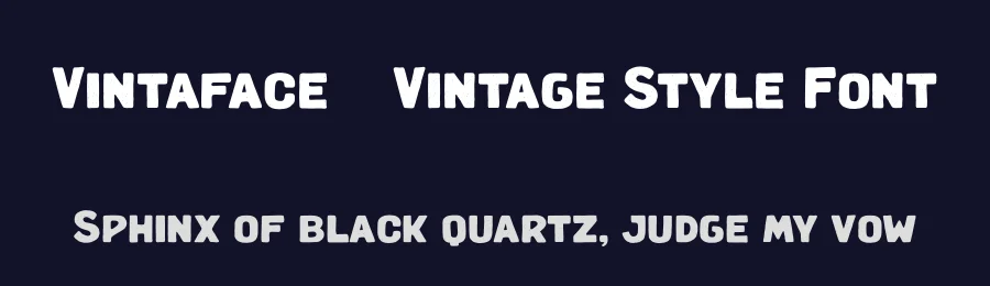 Vintaface – Vintage Style Font by Puri Creative — Sans Serif Font — thumbnail 2