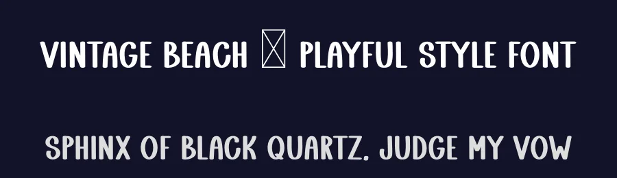 Vintage Beach – Playful Style Font by freshtypeink — Display Font — thumbnail 2