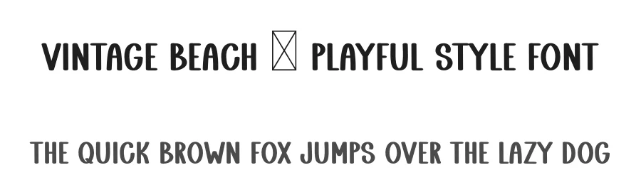 Vintage Beach – Playful Style Font by freshtypeink — Display Font