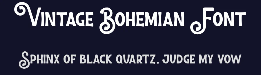 Vintage Bohemian Font by AM Designs — Display Font — thumbnail 2
