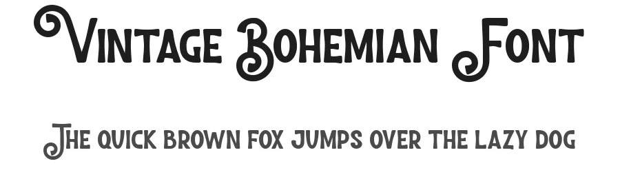 Vintage Bohemian Font by AM Designs — Display Font